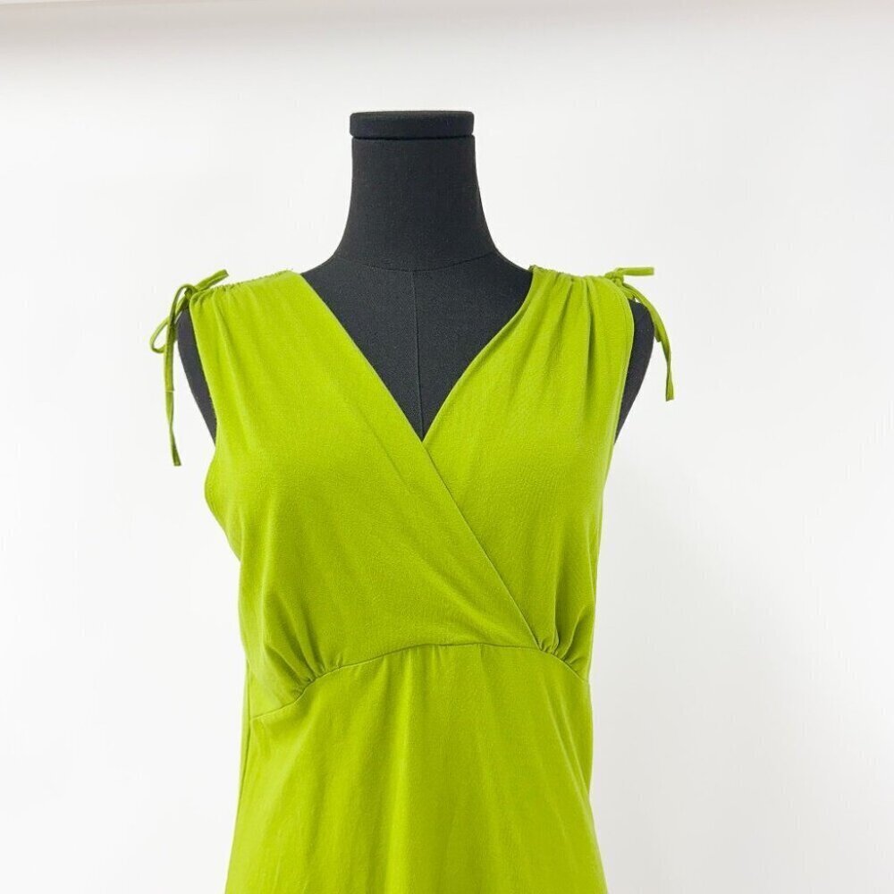 GREEN RANK TOP WITH DRAWSTRING SHOULDERS - Picture 2 of 7